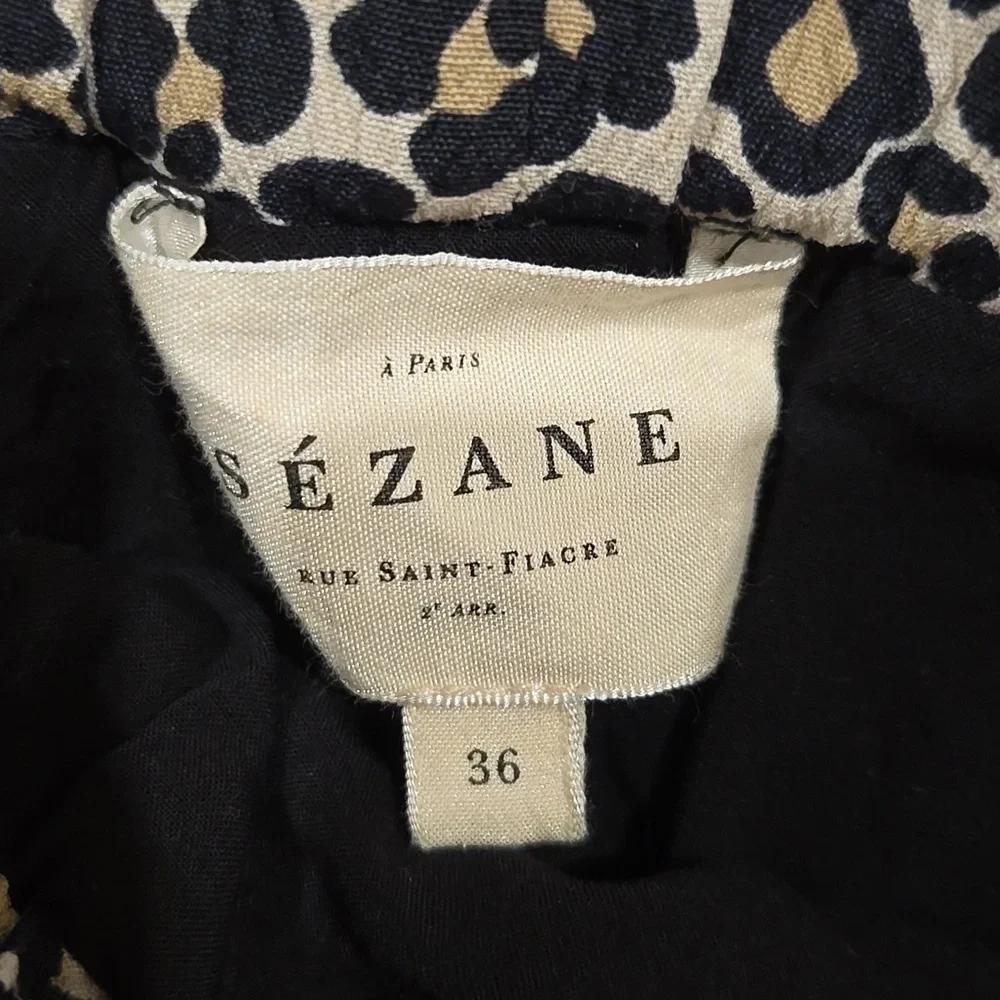 Sezane Elie Leipard Skirt, Flowy Pattern, EUC, 36, French Sophistication - Picture 6 of 10